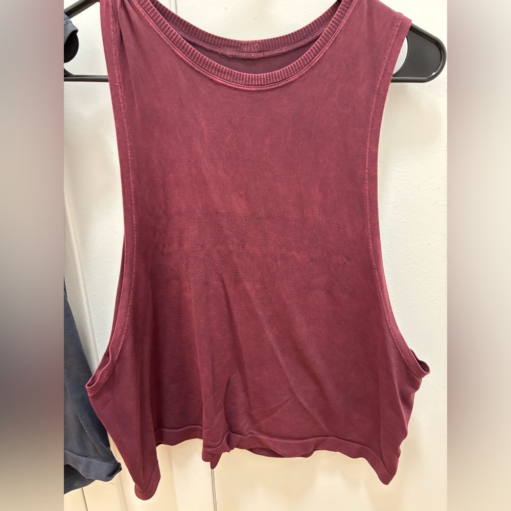 Spiritual Gangster Maroon Muscle Tank